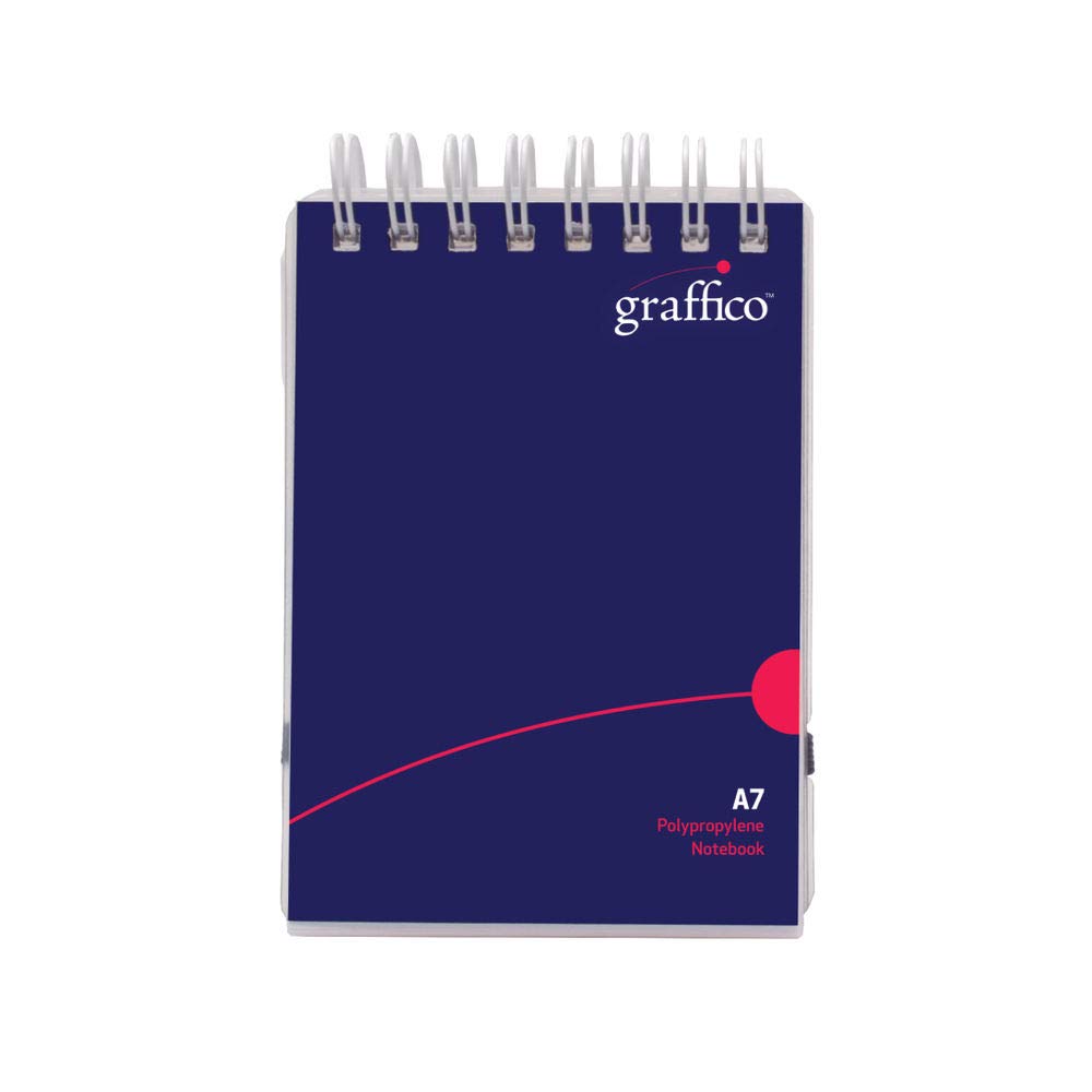 GRAFFICO A7 Twin Wire Polypropylene Notebook of 140 Pages (Pack of 1