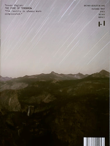 mono.kultur #44 - Trevor Paglen: The Edge of Tomorrow