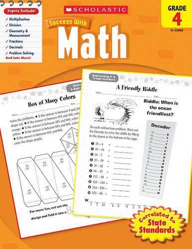 Scholastic Success with Math: Grade 4 Workbook