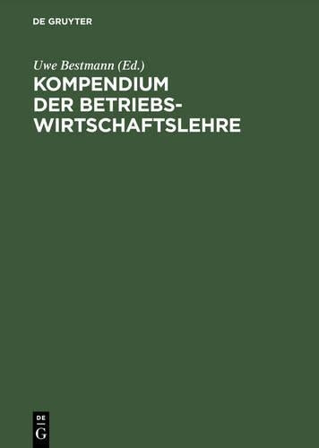 Kompendium der Betriebswirtschaftslehre (German Edition