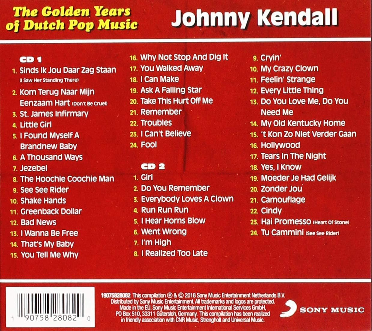 Johnny Kendall - The Golden Years Of Dutch Pop