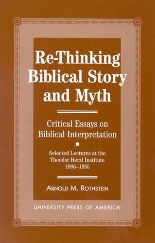 Re-thinking Biblical Story and Myth
