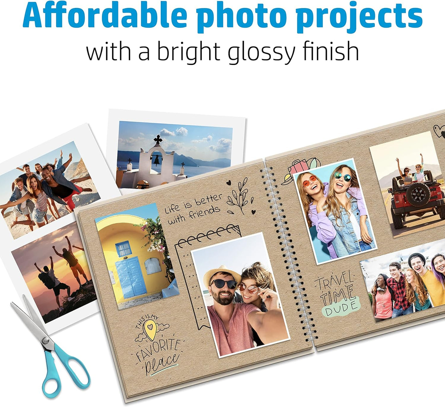 HP Q5451A, Everyday Glossy Photo Paper, 200 gsm, 25 Sheets, White, A4/210 x 297 mm