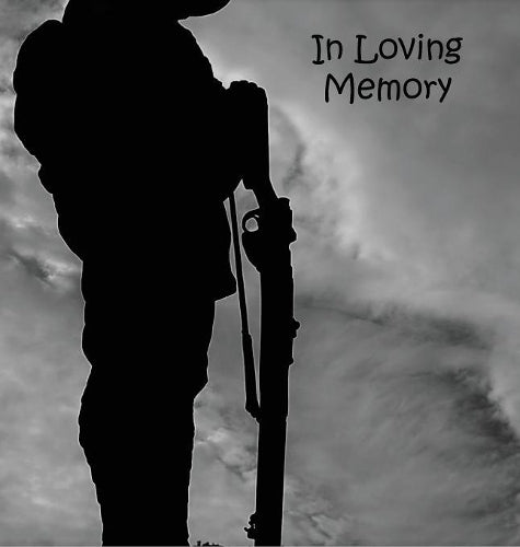 Soldier at War, Fighting, Hero, In Loving Memory Funeral Guest Book, Wake, Loss, Memorial Service, Love, Condolence Book, Funeral Home, Combat, ... Battle and In Memory Guest Book (Hardback
