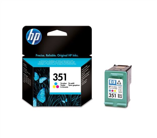 Hewlett Packard No. 351 Inkjet Cartridge Page Life 170pp 58g Colour Ref CB337EE