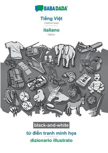 BABADADA black-and-white, Tiếng Việt - italiano, từ điển tranh minh họa - dizionario illustrato