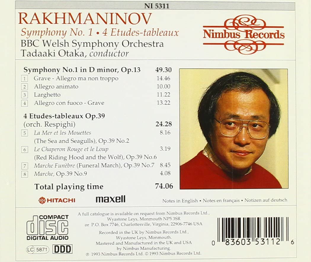 Rachmaninov: Symphony No.1, Four Etudes-tableaux