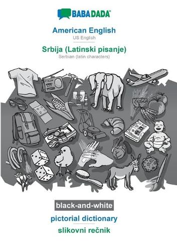 American English - Srbija (Latinski pisanje), pictorial dictionary, BW