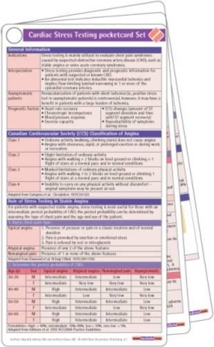 Cardiac Stress Pocketcard Set