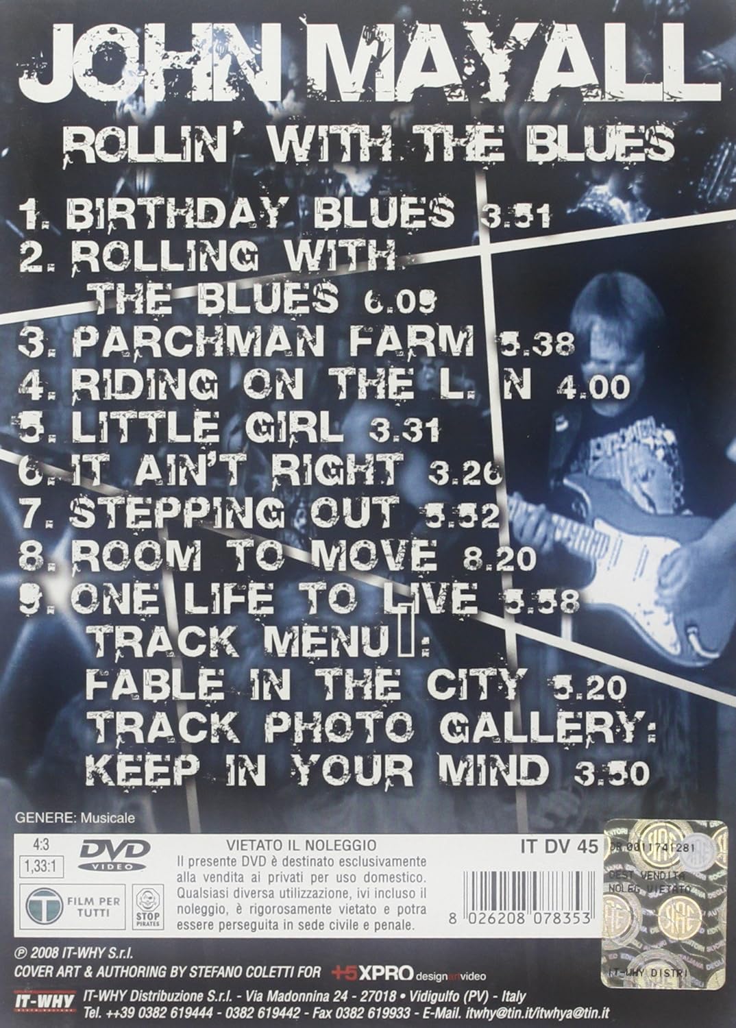 mayall john rollin' with the blues dvd Italian Import