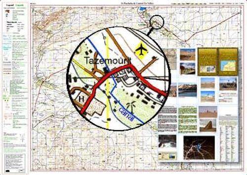 Atlas Mountains Morocco Maps: Er Rachidia Topographical Map