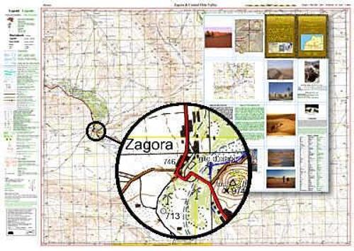 Atlas Mountains Morocco Maps: Zagora Topographical Map