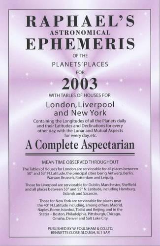 Raphael's Astronomical Ephemeris of the Planets