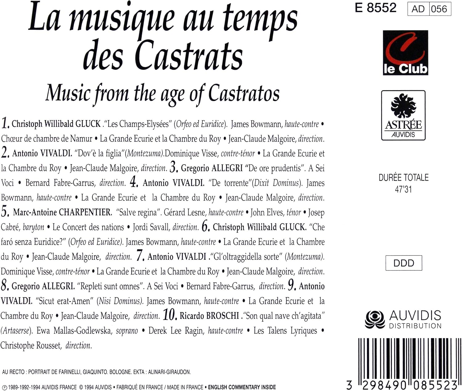 Music from the Age...-...of Castratos