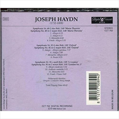 JOSEPH HAYDN - 1732-1809 (1 CD