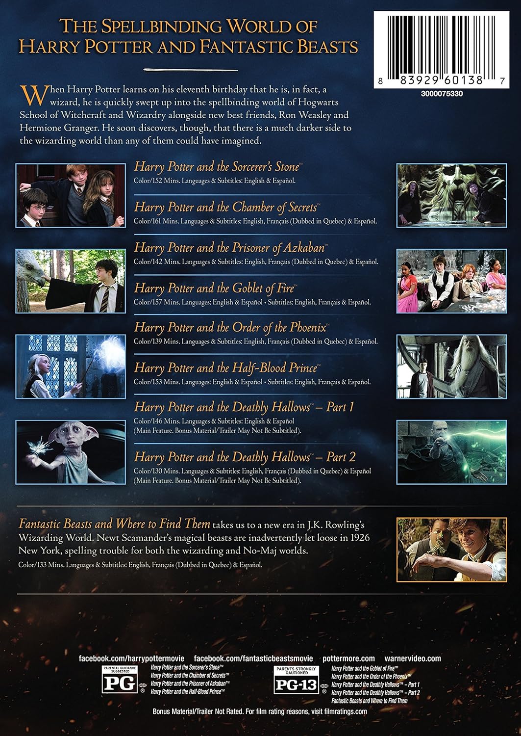 Wizarding World 9-Film Collections (9 Dvd)