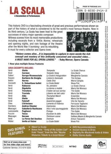 La Scala: A Documentary of Performances (REGION 1) (NTSC)