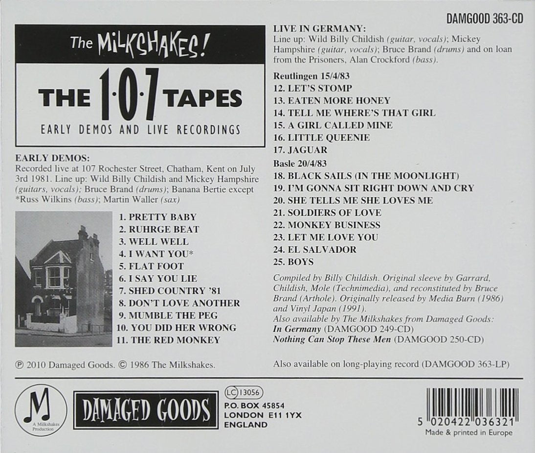 107 Tapes (Early Demos & Live Rec.