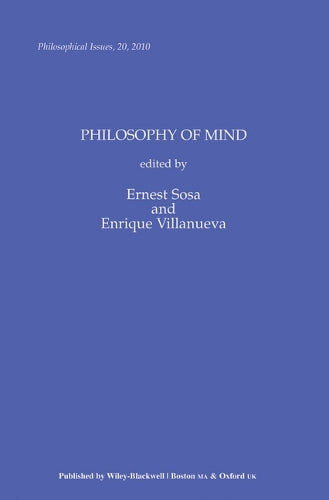 Philosophy of Mind, Volume 20