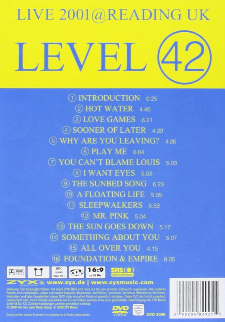 Level 42 - Live 2001 @ Reading UK