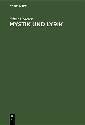 Mystik und Lyrik (German Edition