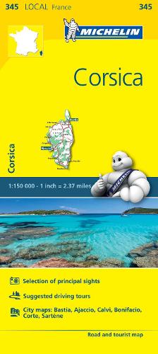 Corse-du-Sud, Haute-Corse - Michelin Local Map 345