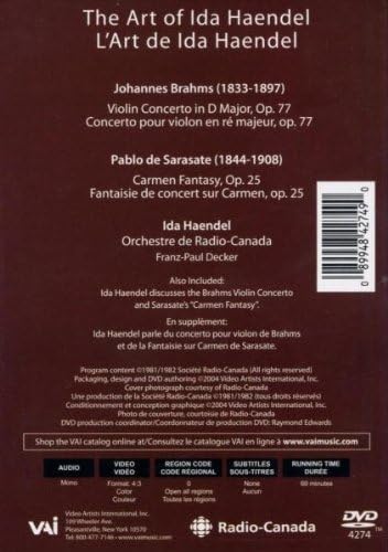 The Art of Ida Haendel: Brahms/Sarasate