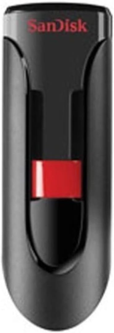 SanDisk Cruzer Glide 64 GB USB Flash Drive USB 2.0, Black & Red