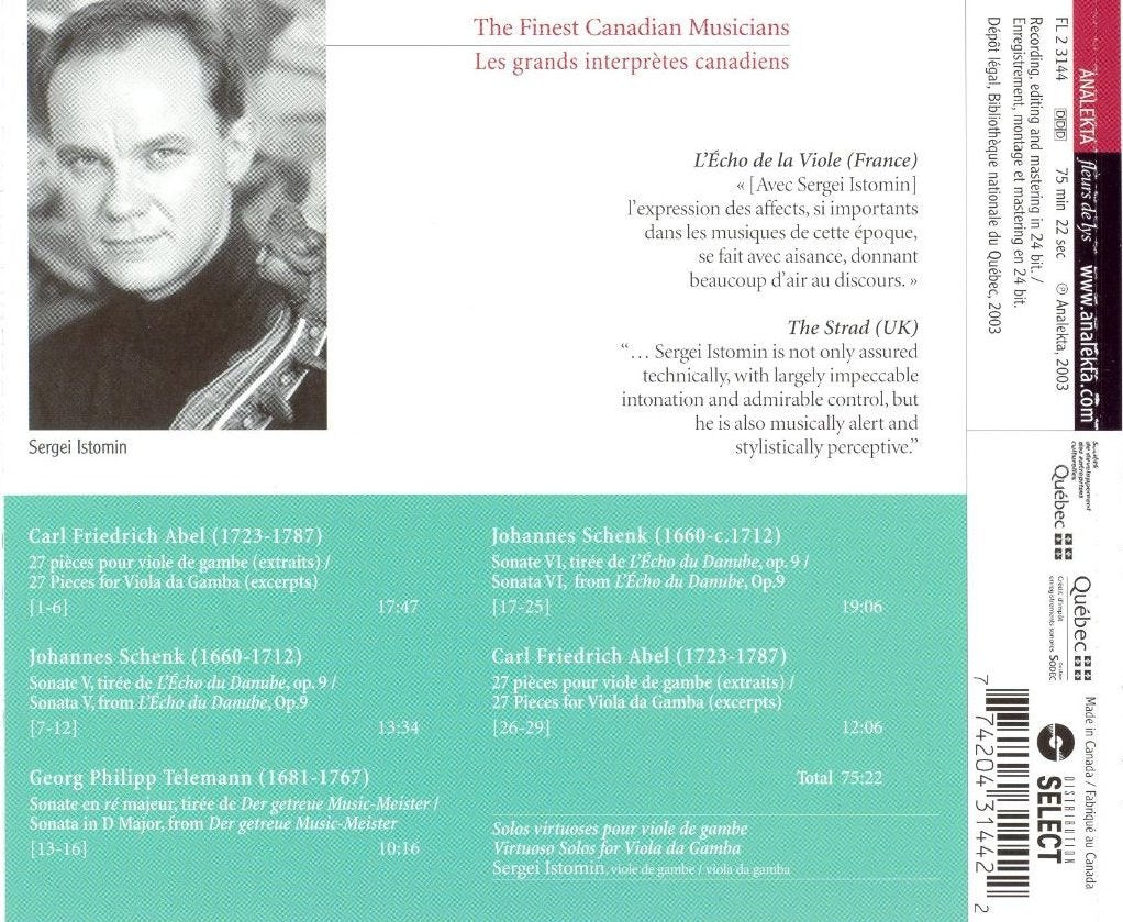 Virt.Solos F.Viola Da Gamba