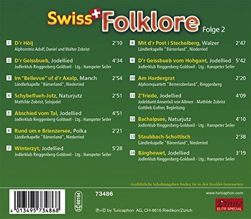 Swiss Folklore-S'Bescht Us de Schwiiz-Vol.2