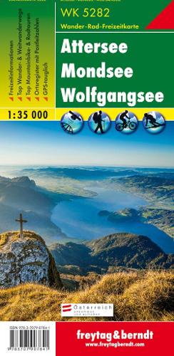 Attersee - Mondsee - Wolfgangsee Hiking + Leisure Map 1:35 000
