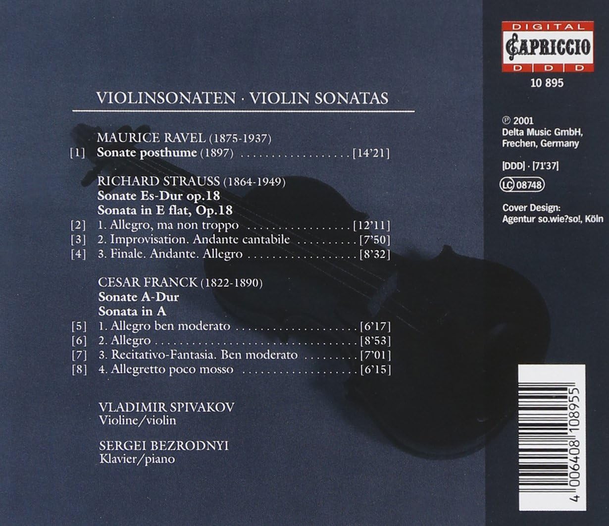 Violin Sonatas (Spivakov, Bezrodnyi)