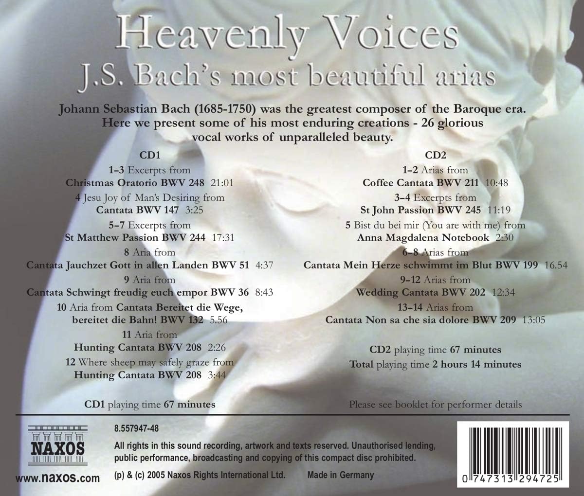 Heavenly Voices - Bach's Most Beautiful Arias