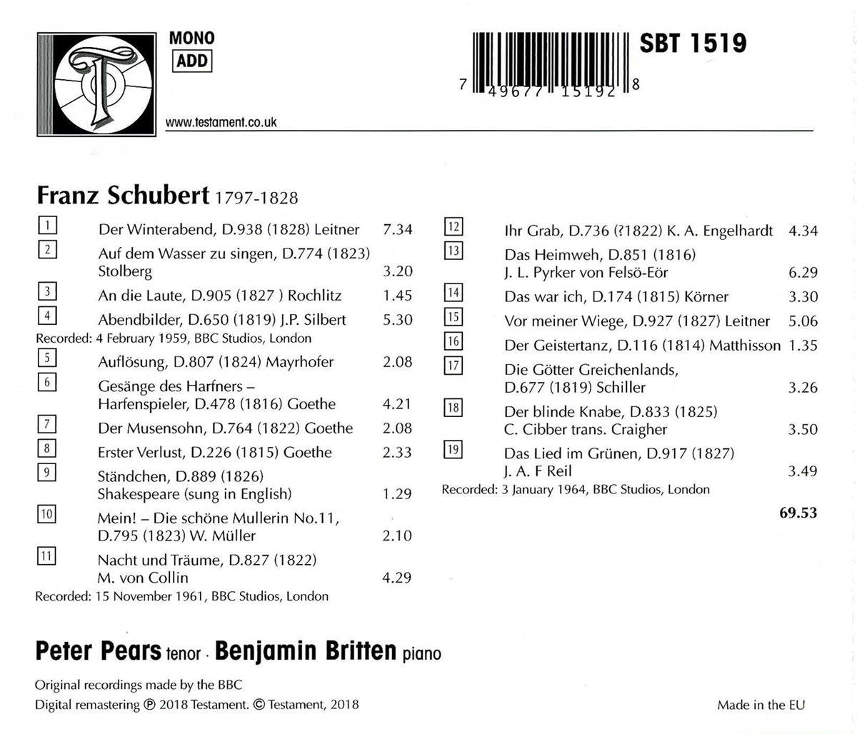 Lieder Recital