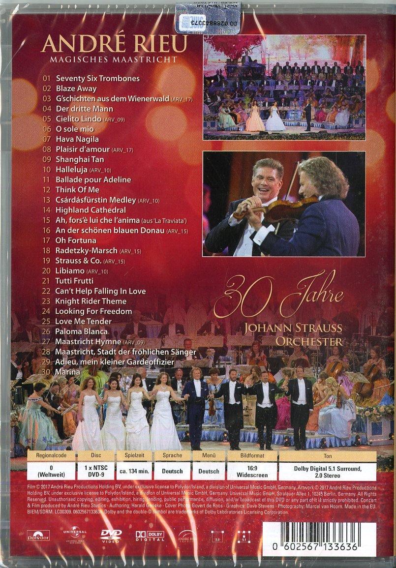 Andre Rieu - Magisches Maastricht - 30 Jahre Johann Strauss Orchester