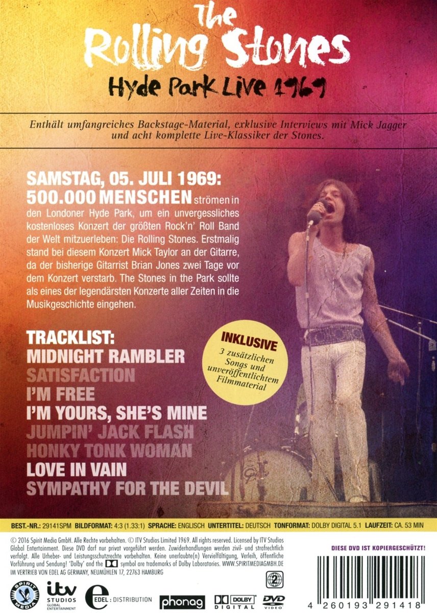 Rolling Stones - Hyde Park Live 1969