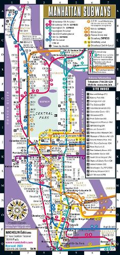 Streetwise Map Manhattan - Laminated City Center Street Map of Manhattan Subway Bus: City Plans