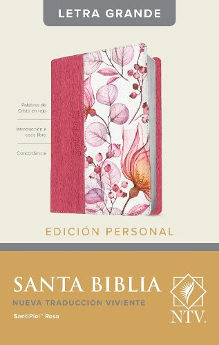 Santa Biblia NTV, Edicion personal, letra grande (Letra Roja