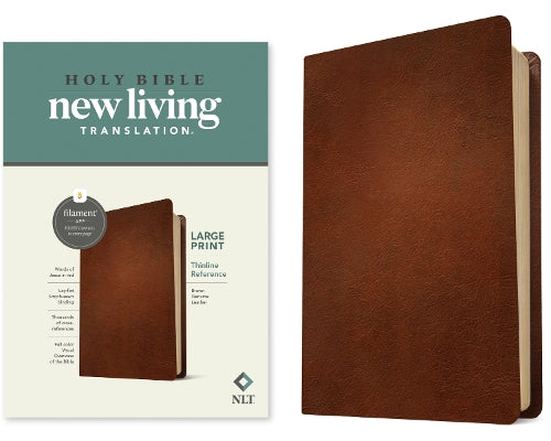 NLT Large Print Thinline Reference Bible, Filament Edition