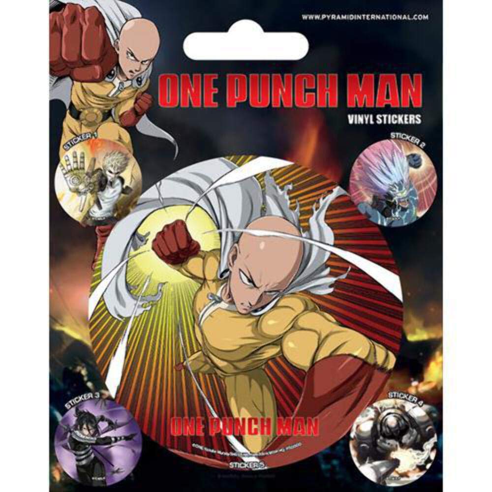 One Punch Man Vinyl Sticker, Multi-Color, 10 x 12.5cm