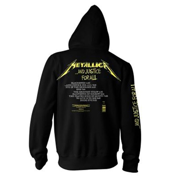 METALLICA - AND JUSTICE FOR ALL TRACKS BLACK (FOTL) Hooded Sweatshirt Small