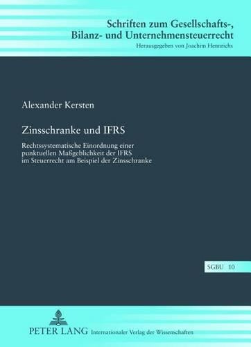 Zinsschranke Und Ifrs
