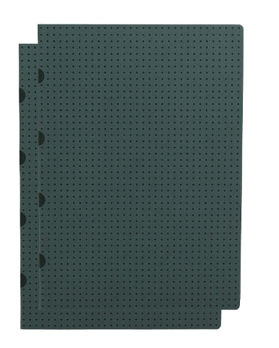 Grey on Black / Grey on Black (set of two) A4 Unlined Notebooks