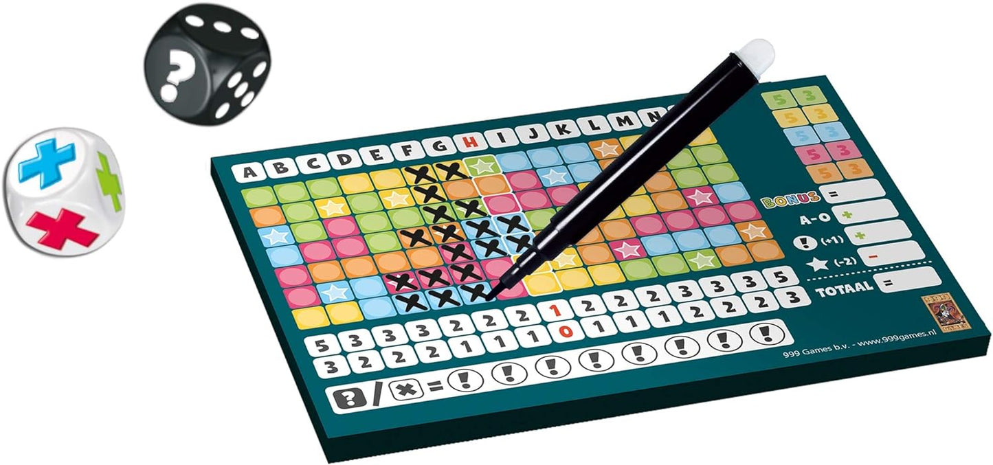 999Games - Time and time again Dice Game - from 8 years - One of the best games of 2016 - Inka & Markus Brand - Roll and write - for 1 to 6 players - 999-KEE01, Multicolored