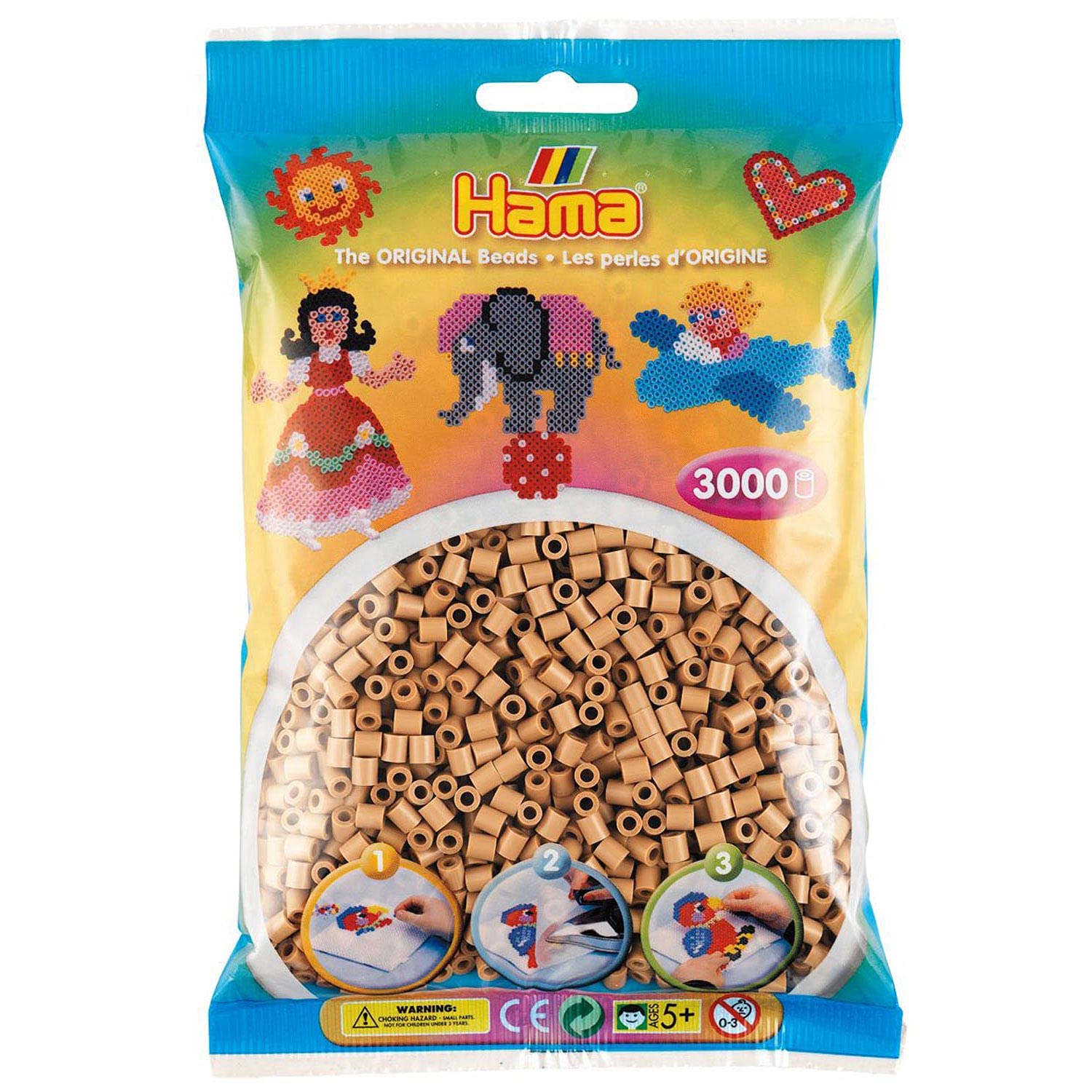 Hama Midi Sachet 3000 Perles Café Frappé