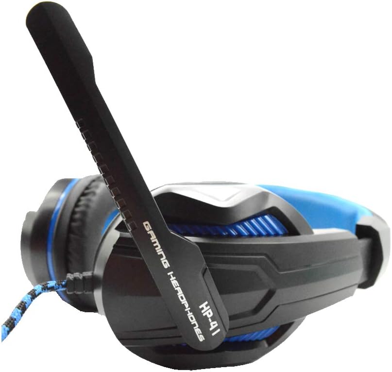 HP41 Wired Headset with Microphon, Stereo Gaming Headphone 3.5mm Jack for PS4, Xbox ONE, PC, Smartphone and Notebook