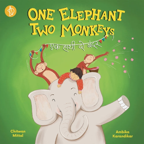 One Elephant Two Monkeys (Bilingual