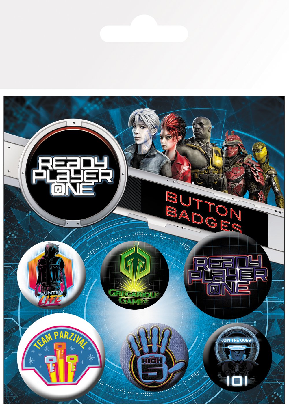 GB eye Ready Player One Mix Badge Pack, Aluminum, Multi-Colour, 14 x 0.3 x 10 cm