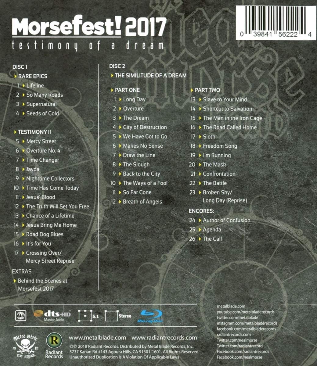 Morsefest 2017: The Testimony Of A Dream