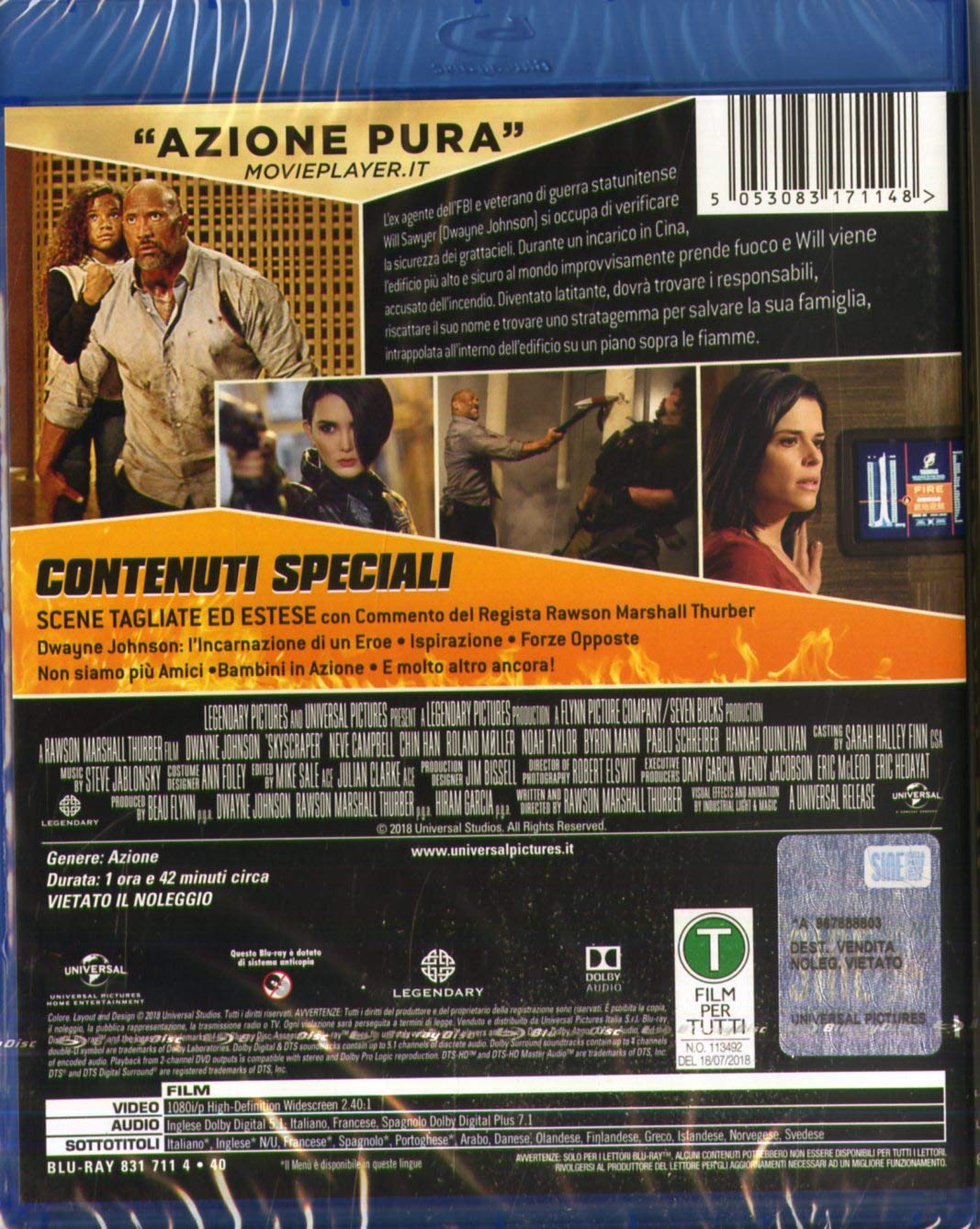 skyscraper - blu ray BluRay Italian Import